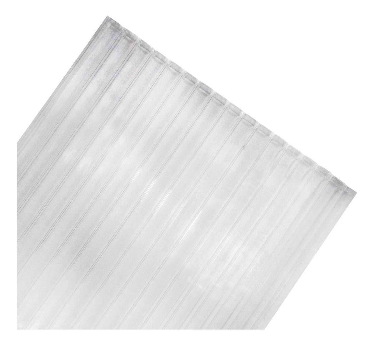 Policarbonato Alveolar 6mm 2 Uv Transparente 2,1x3,5mts Dvp-2