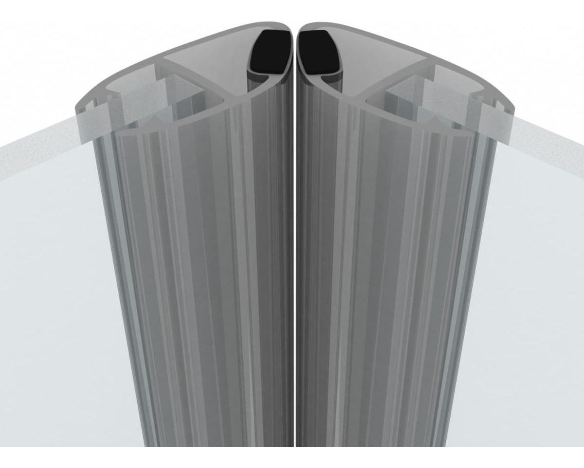 Burlete Shower Door 8mm Con Imán Transparente 2,2 Mts Dvp-2