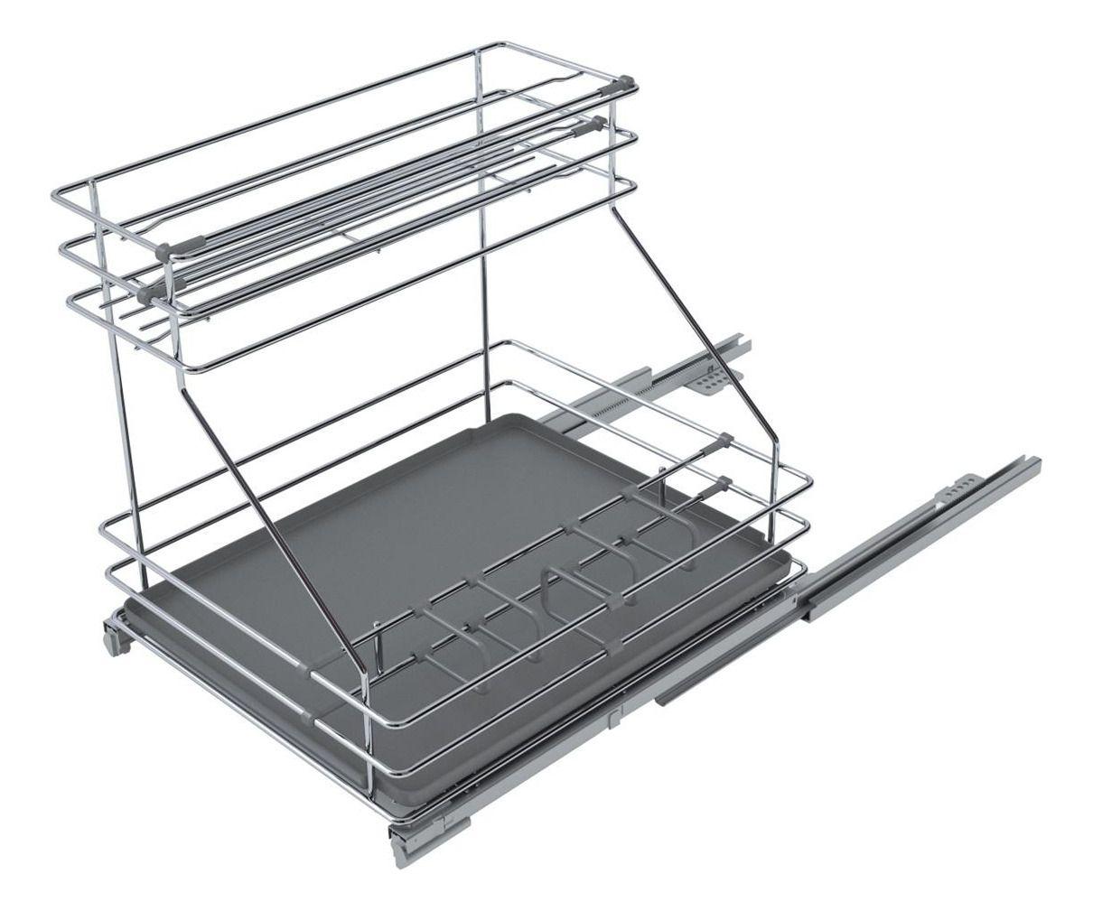 Porta Detergente Para Mueble Cocina 30cm Cierre Suave Dvp-0