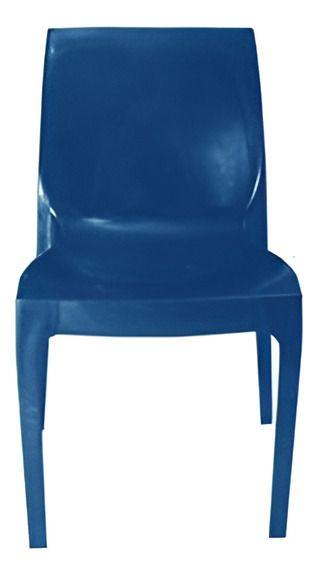 Silla Plástica Azul Resistente Con Filtro Uv Dvp-0