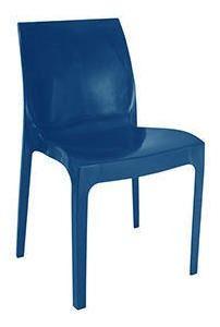 Silla Plástica Azul Resistente Con Filtro Uv Dvp-1