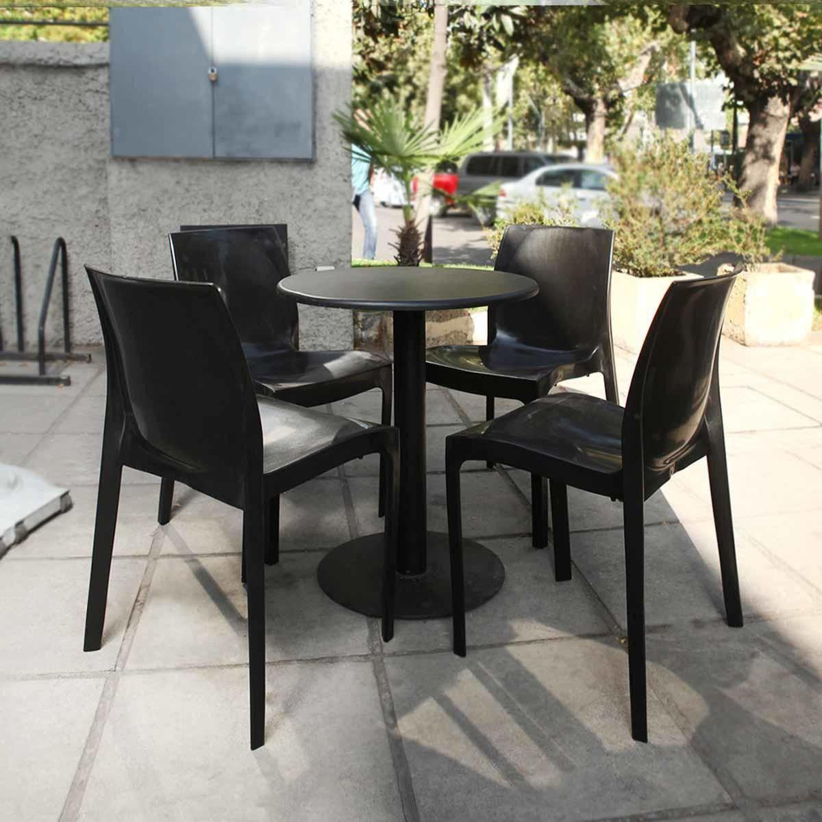 Silla Plástica Azul Resistente Con Filtro Uv Dvp-4