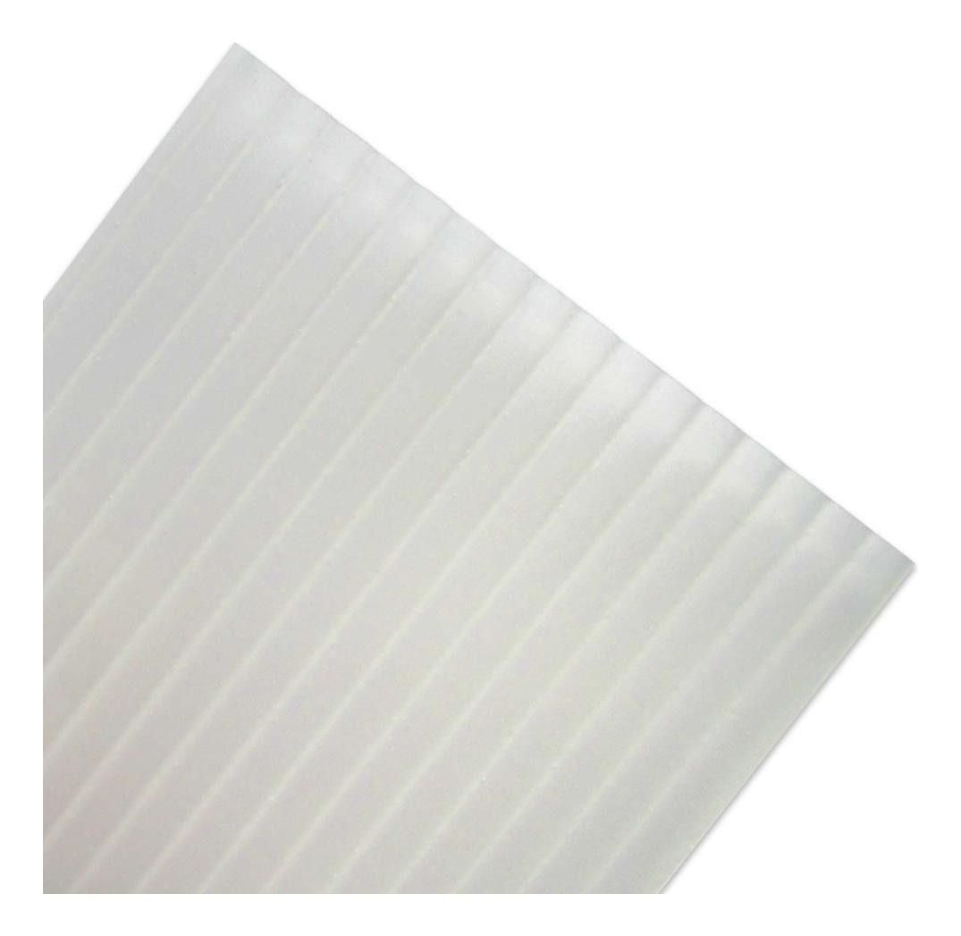 Policarbonato Polishade 6mm 2 Caras Uv Perla 1,05x2,9mts Dvp-2