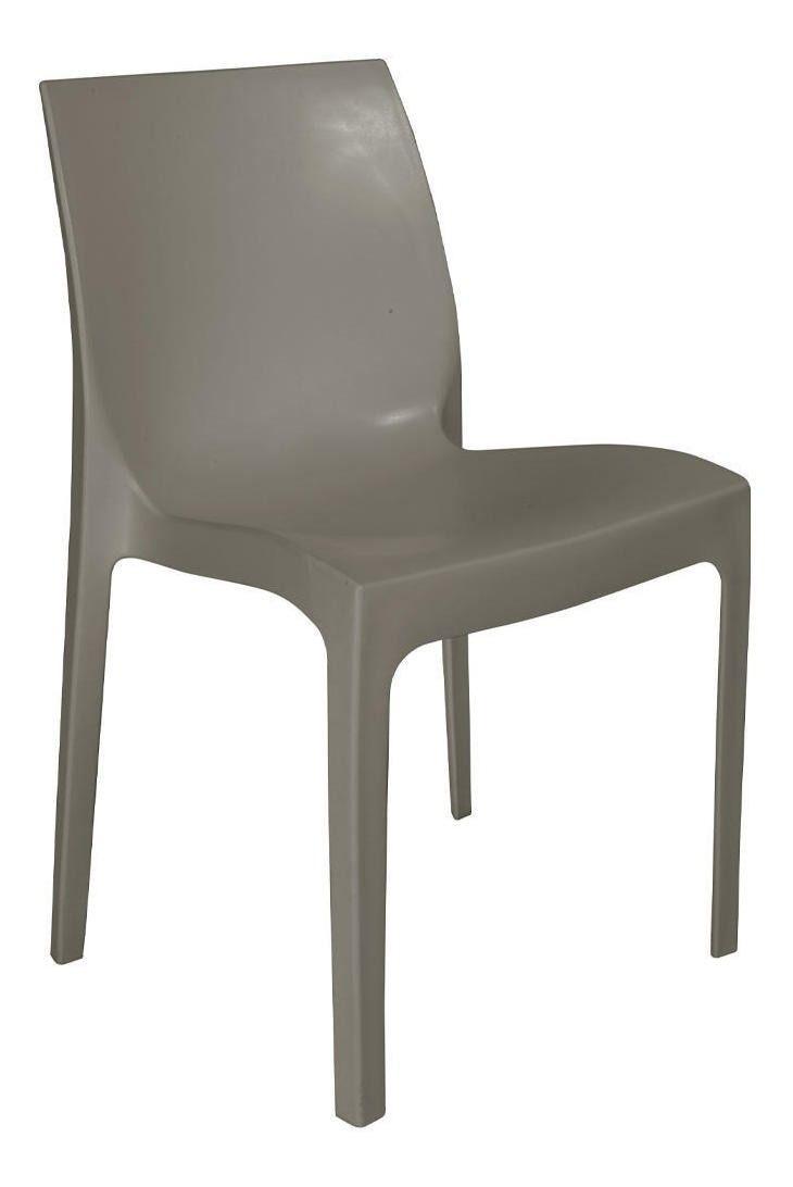Silla Plástica Gris Luna Resistente Con Filtro Uv Dvp-0