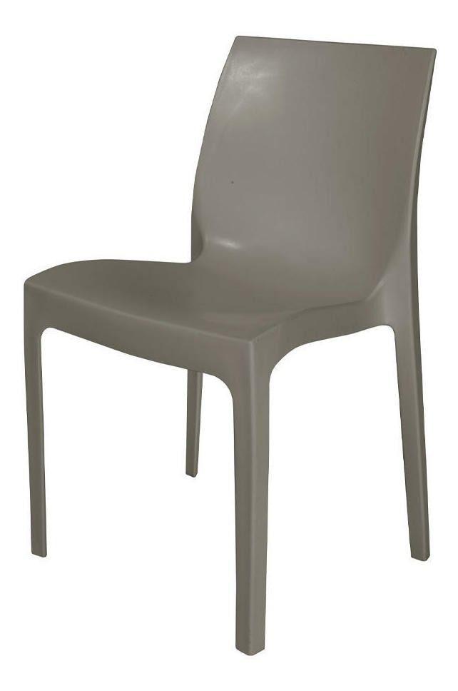 Silla Plástica Gris Luna Resistente Con Filtro Uv Dvp-3