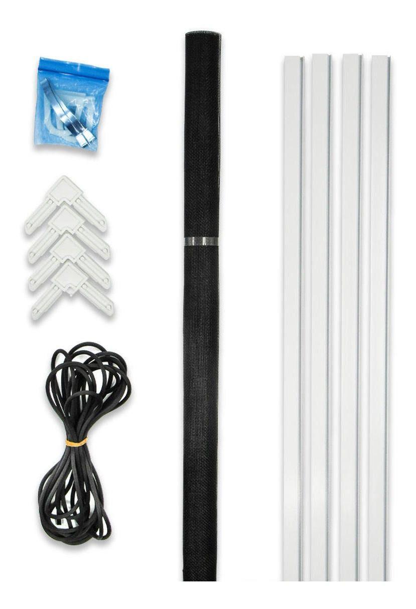 Kit Mosquitero Puerta 100x240cm Ajustable Blanco DVP-2