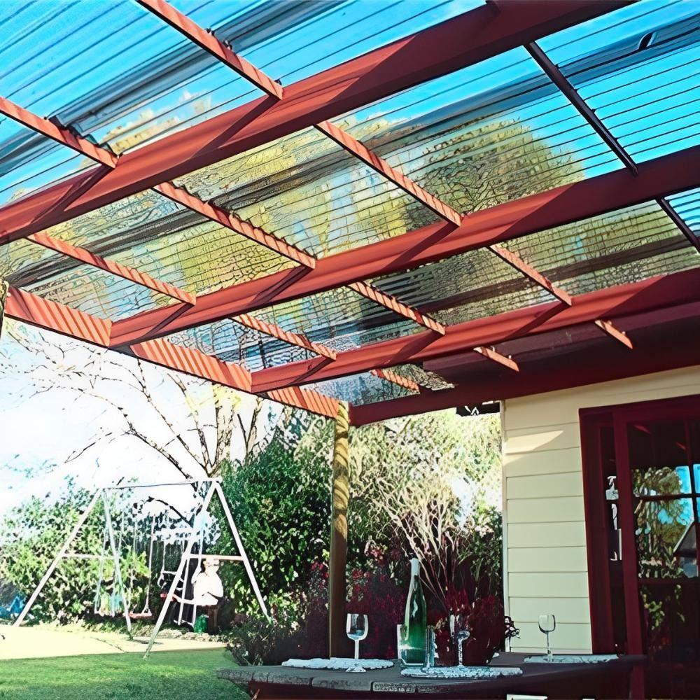 Policarbonato Ondulado 0,7mm Transparente 0,81x2,5 Mts Dvp-2