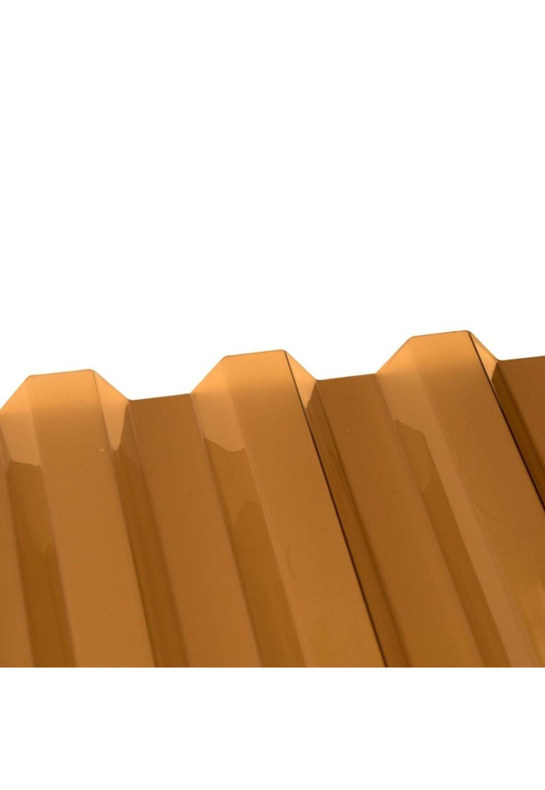 Policarbonato Corrugado Greca 0,5mm Bronce 0,81x2,5mts DVP-2