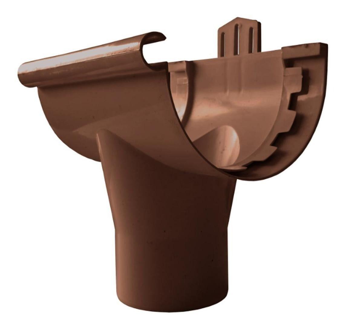 Tee Para Canaleta Agua Lluvia 110mm Café Dvp-0