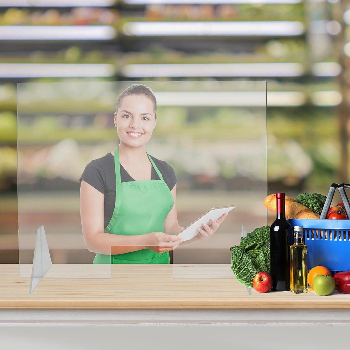 Separador Acrílico 120x58cm 4mm Con Abertura Y Soportes Dvp-2