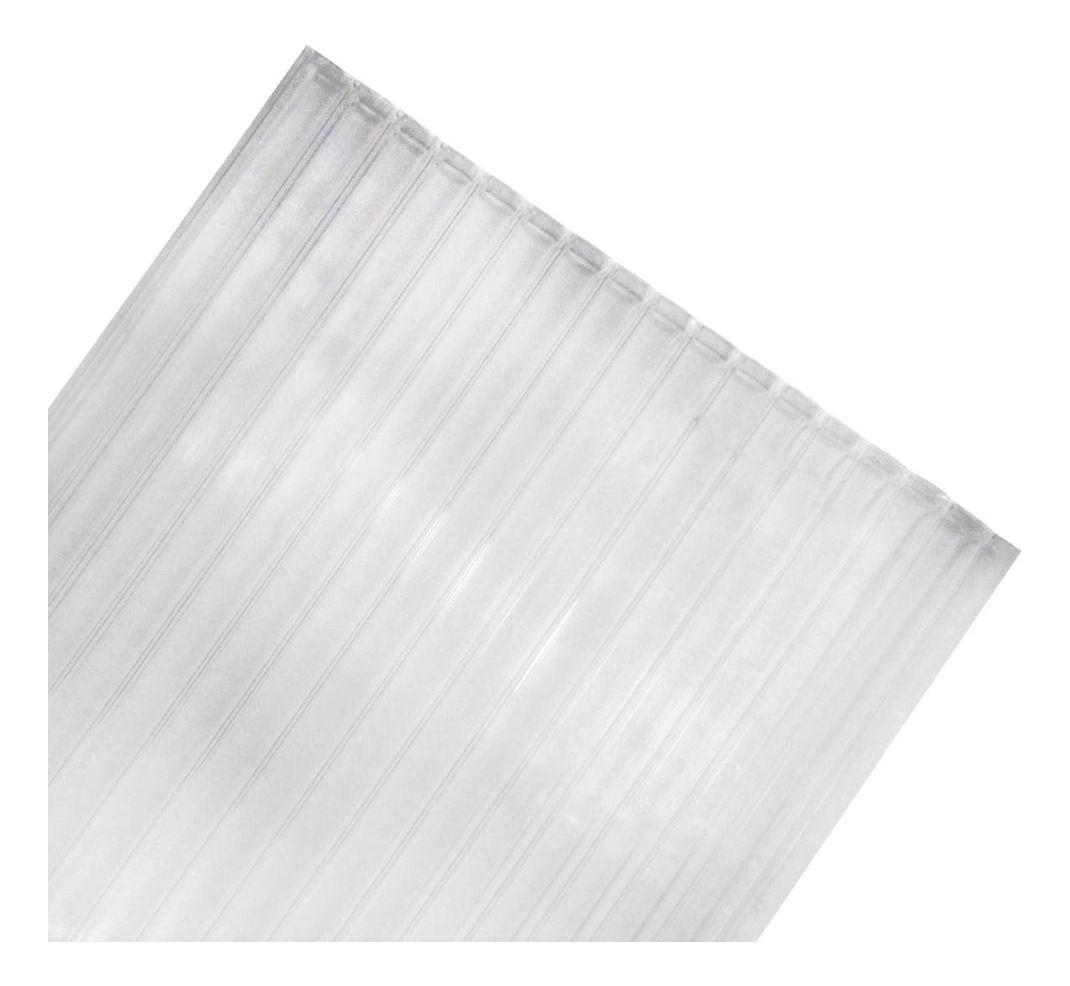 Policarbonato Alveolar 6mm 2 Uv Transparente 2,1x4,5mts Dvp-2