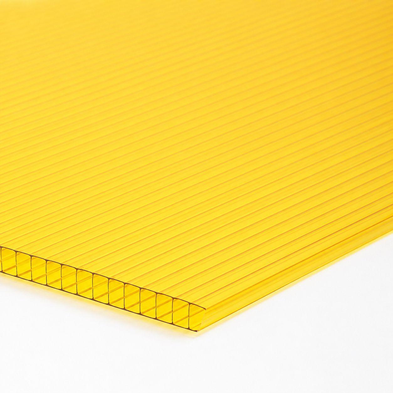 Policarbonato Alveolar 2,1x11,6x6mm Amarillo Dvp-0