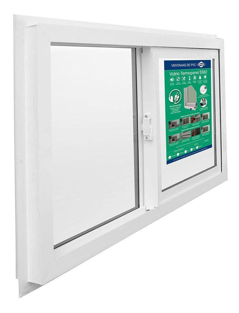 Ventana Termopanel Pvc Corredera Blanca 91x50cm Dvp-1