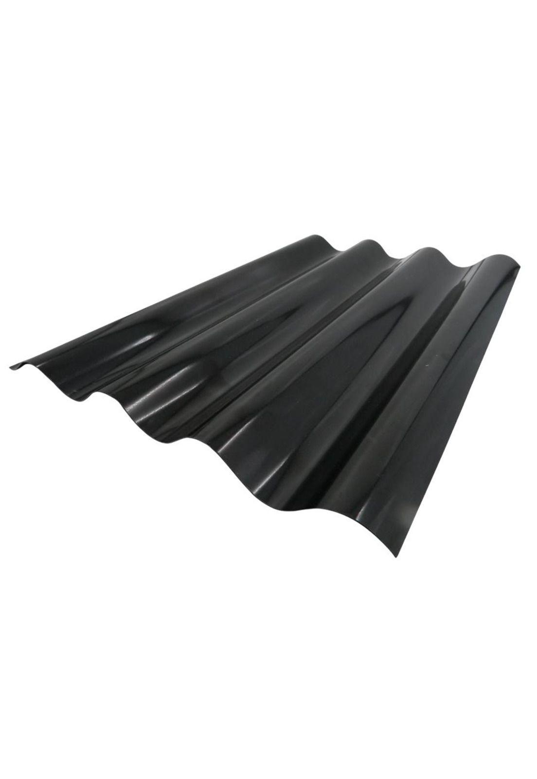 Polionda Acanalado Negro Mate 0,7x0,81x2,5mts-0
