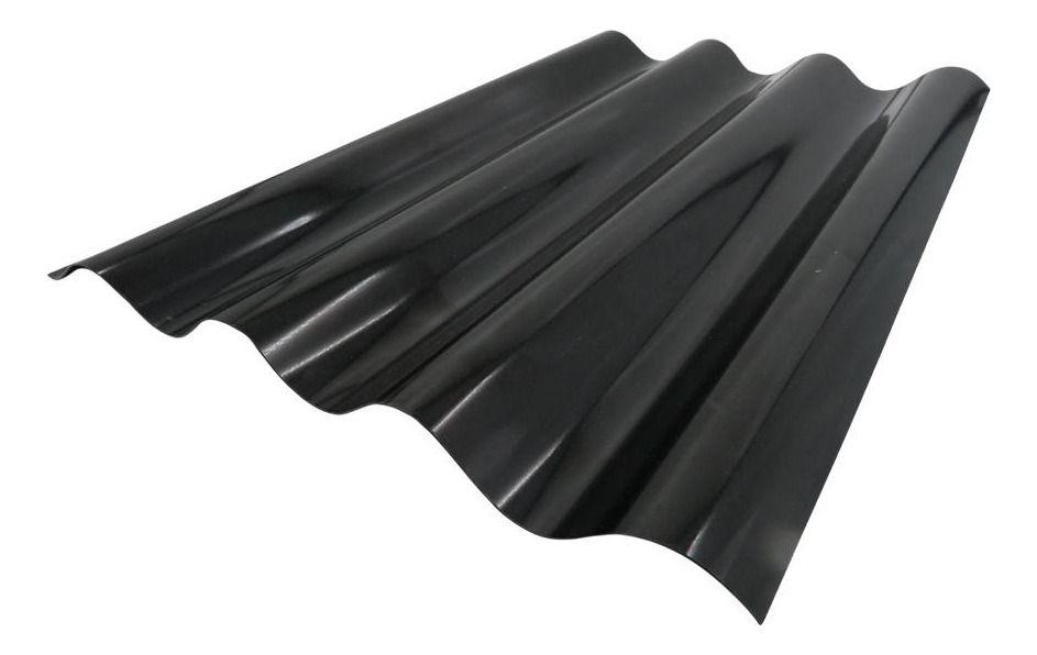 Polionda Acanalado Negro Mate 0,7x0,81x2,5mts-0