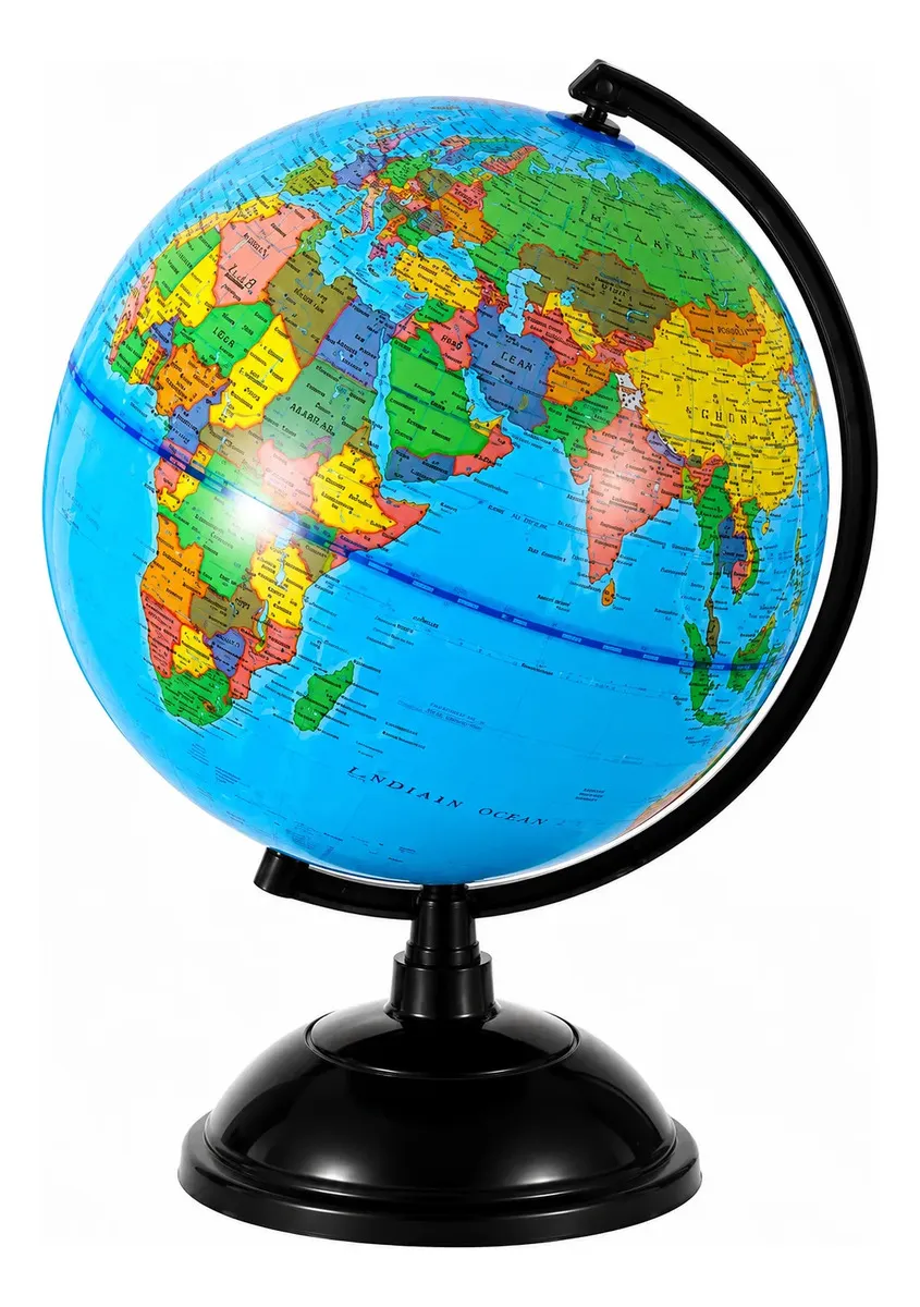 Globo Terraqueo 30 Cm Alto Mapa Mundi En Espa ol-0
