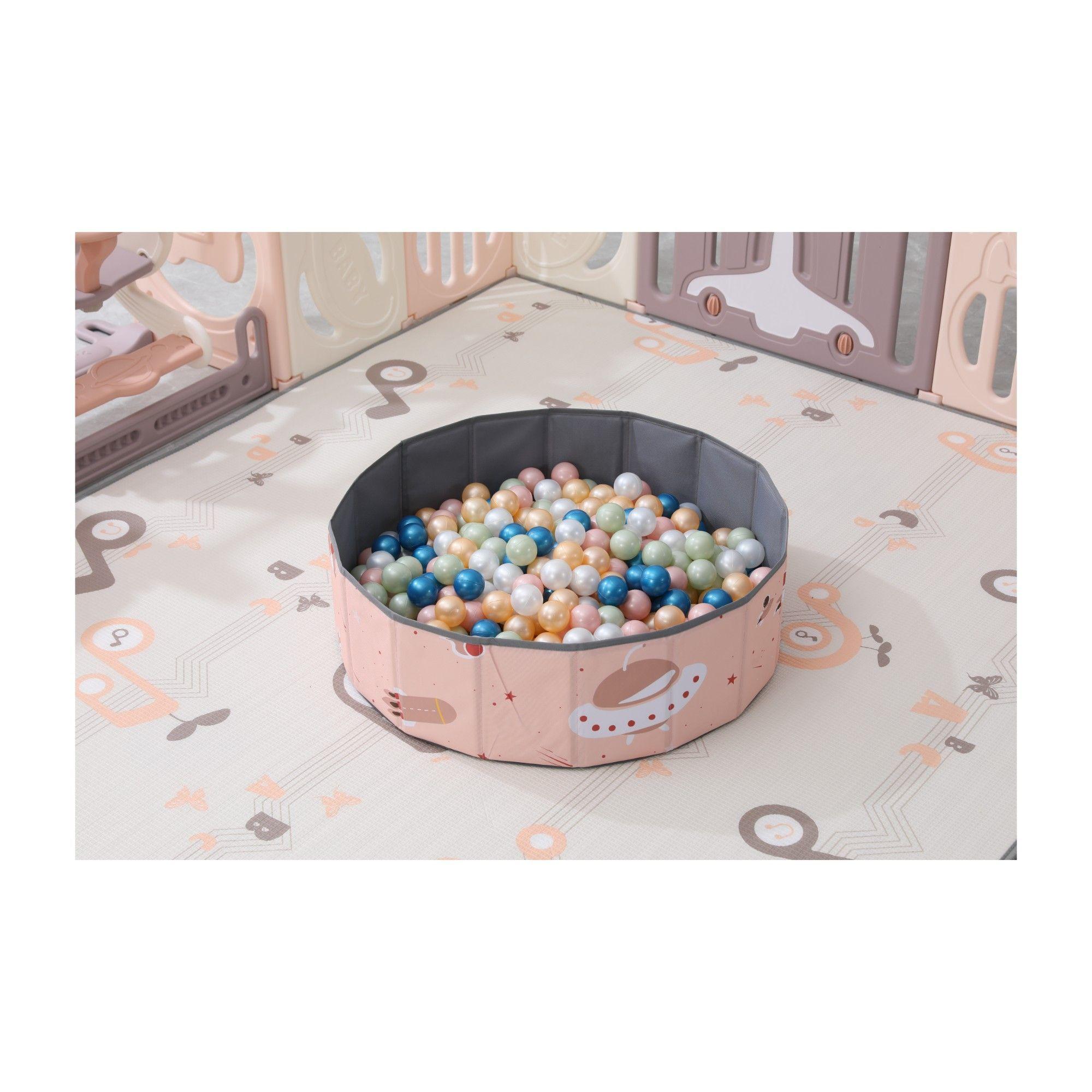 Corral160x200cm y Alfombra Aro y Piscina de pelota-4