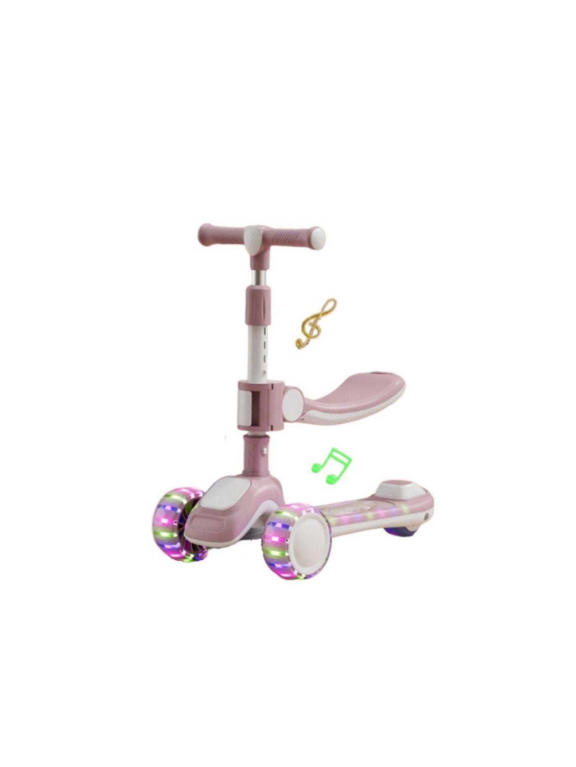 Scooter Monopatin con Asiento Para Niños -0