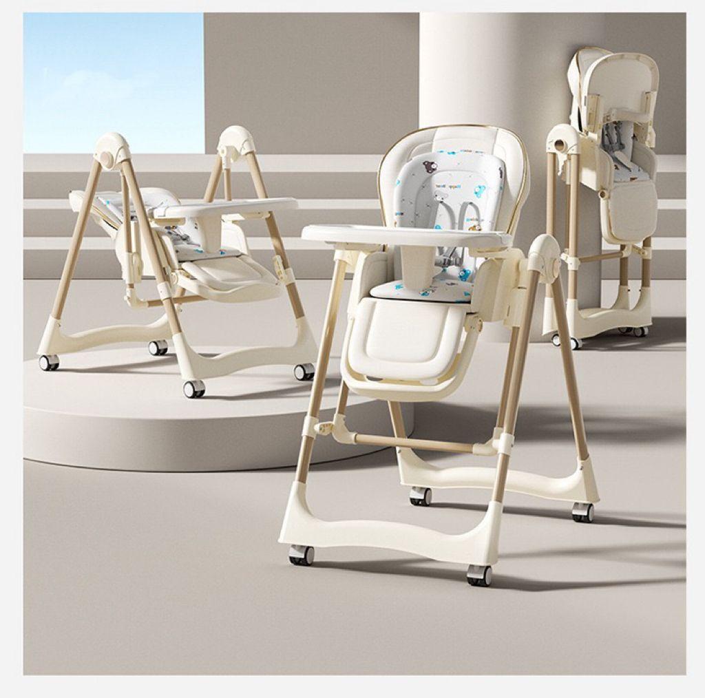 Silla de comer Plegable Multifuncional 3 en 1 de bebé-1