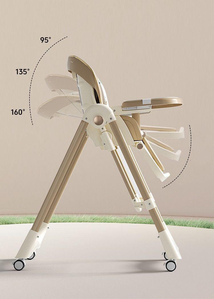 Silla de comer Plegable Multifuncional 3 en 1 de bebé-2