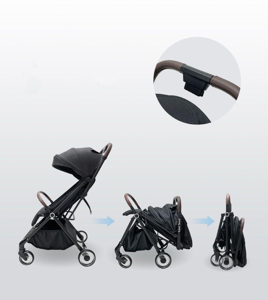 Coche de Paseo Compacto Plegado Automatico con Accesorios-4