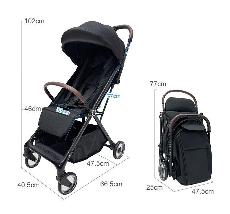 Coche de Paseo Compacto Plegado Automatico con Accesorios-5