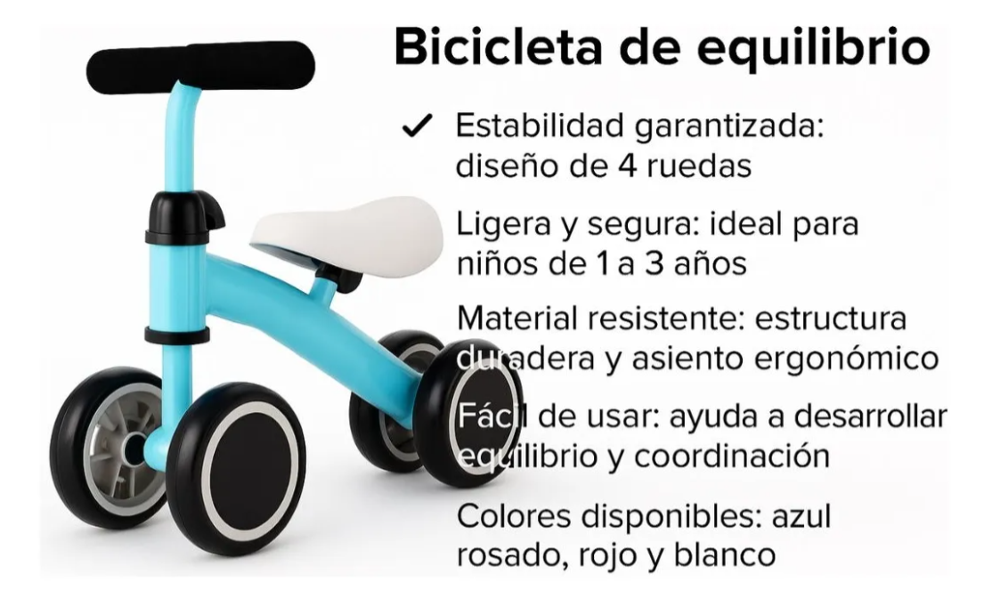 Mini Bicicleta De Equilibrio Sin Pedales Niños-2