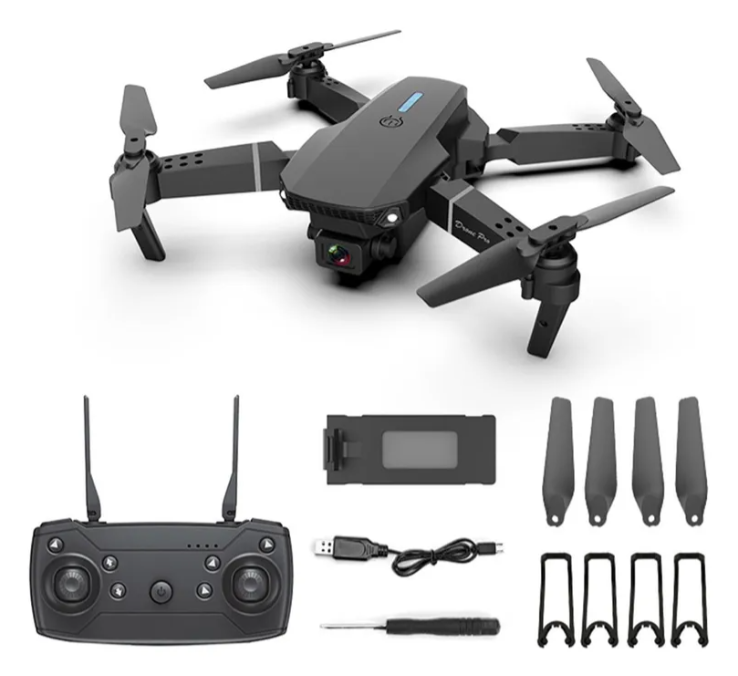 Drone Generico Pro 4k Mini Wi-fi Bateria Negro-2