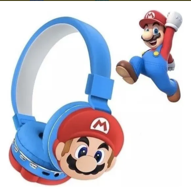 Audífonos Auriculares Inalámbricos Bluetooth Para Niño Mario Bross-2
