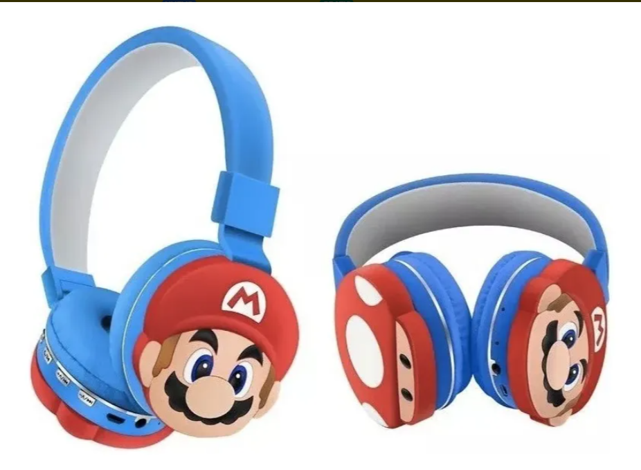 Audífonos Auriculares Inalámbricos Bluetooth Para Niño Mario Bross-3