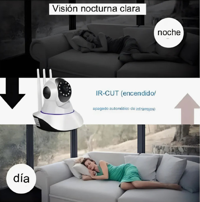 Cámara Seguridad Ip Inalámbrico Movimiento Interior Full Hd.-4