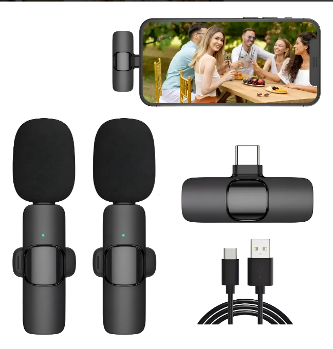 Microfonos Inalambrico X2 Conexion Tipo Usb-c.-2