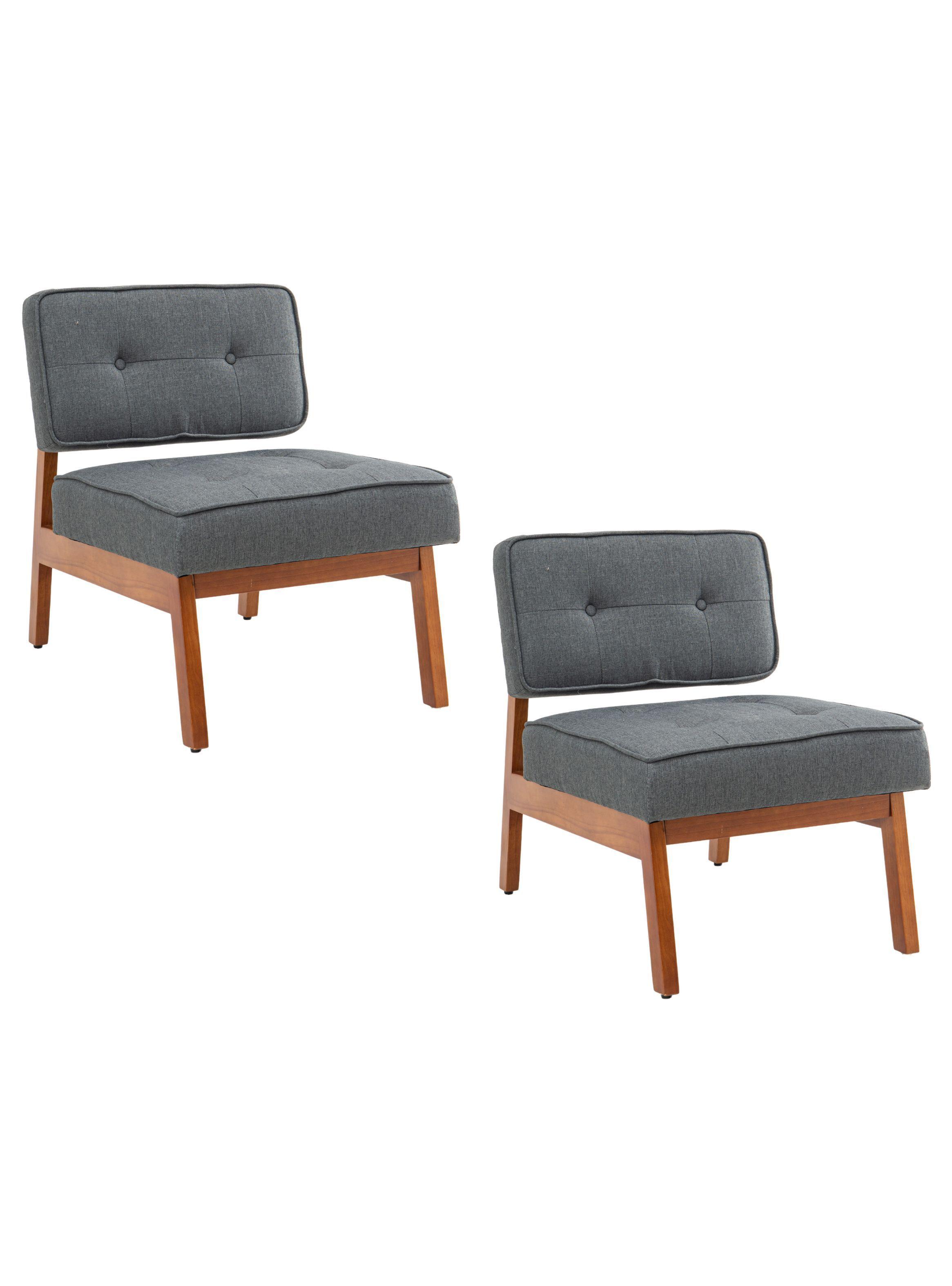 Set Poltrona Lorraine Desing Gris -0