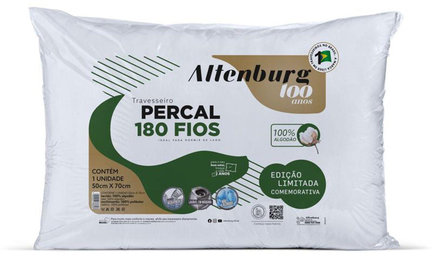 Almohada Altenburg Funda 100% Algodón 180 hilos (50cm x 70cm)-0
