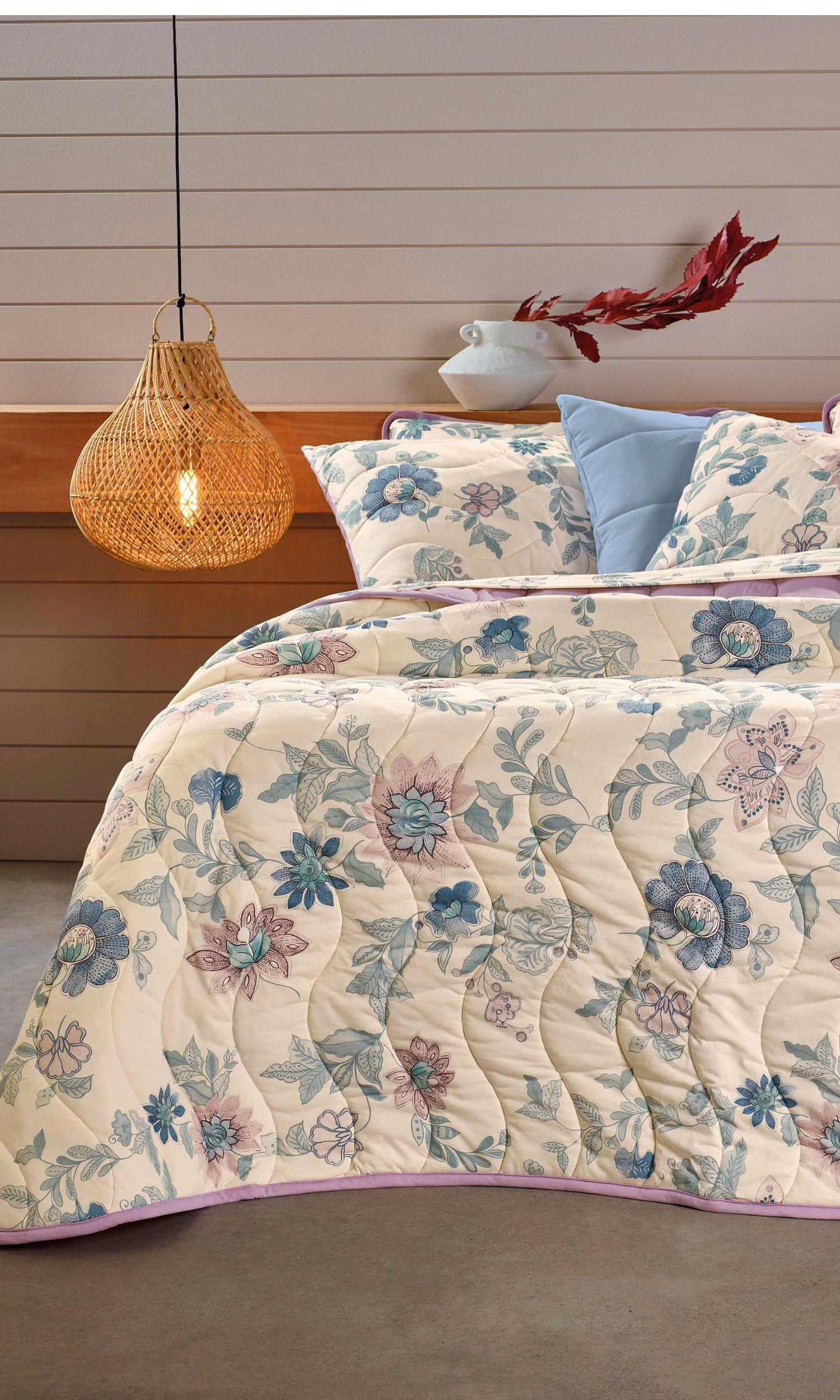 Cubrecama Altenburg Malha 100% Algodón King Pretty Garden-0
