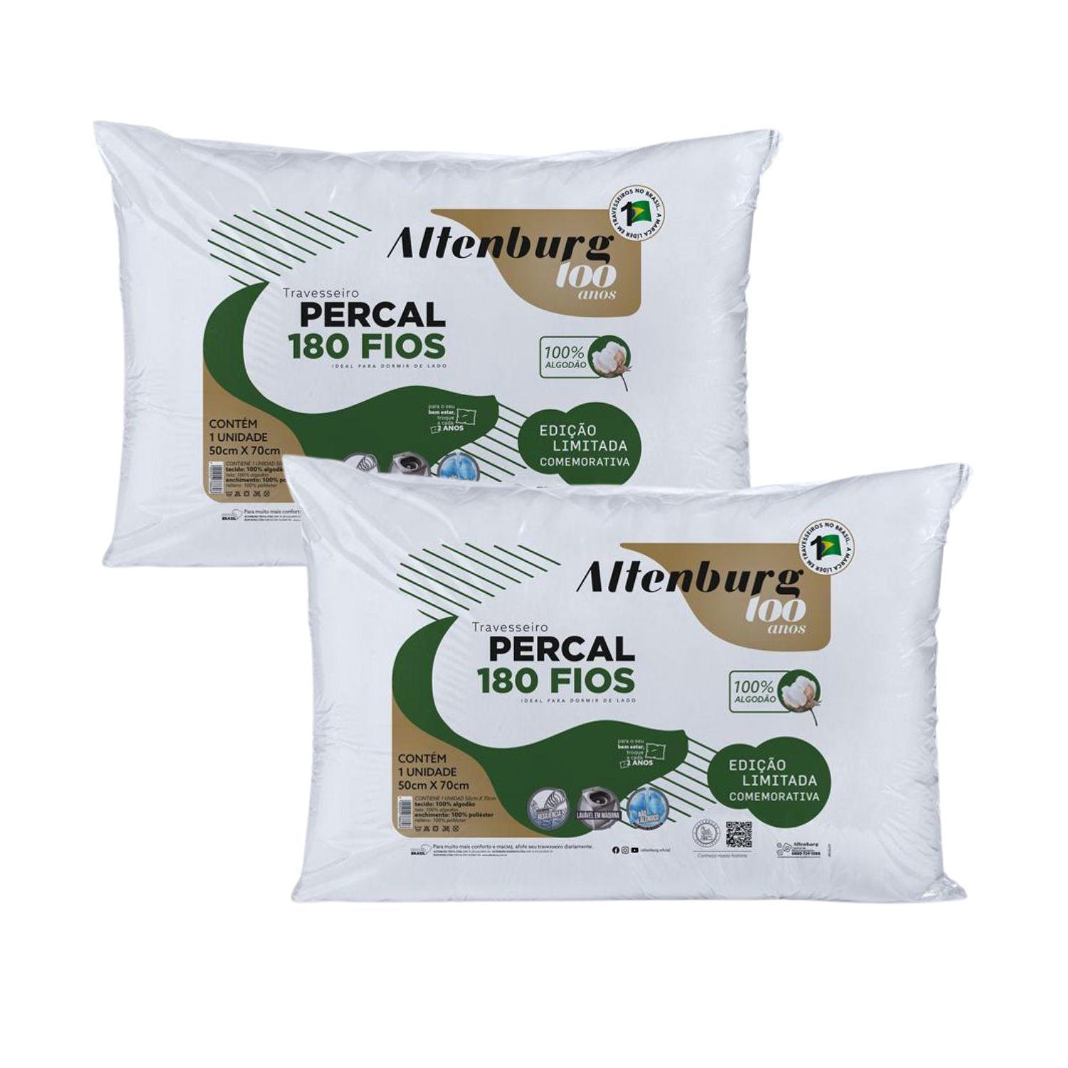 Set 2 Almohadas Altenburg 180 Hilos  -0