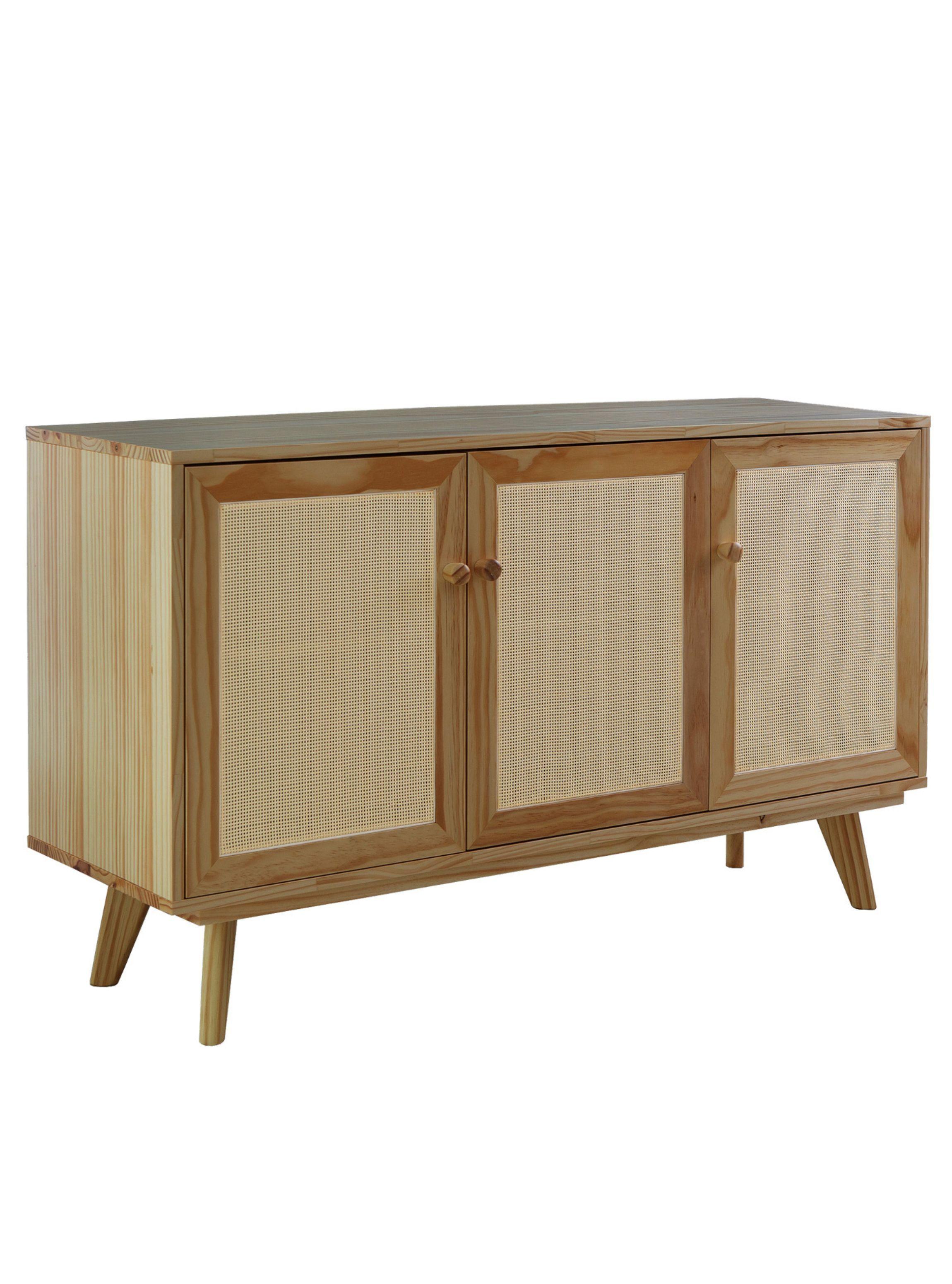 Buffet Rattan 3 Puertas Miel-0