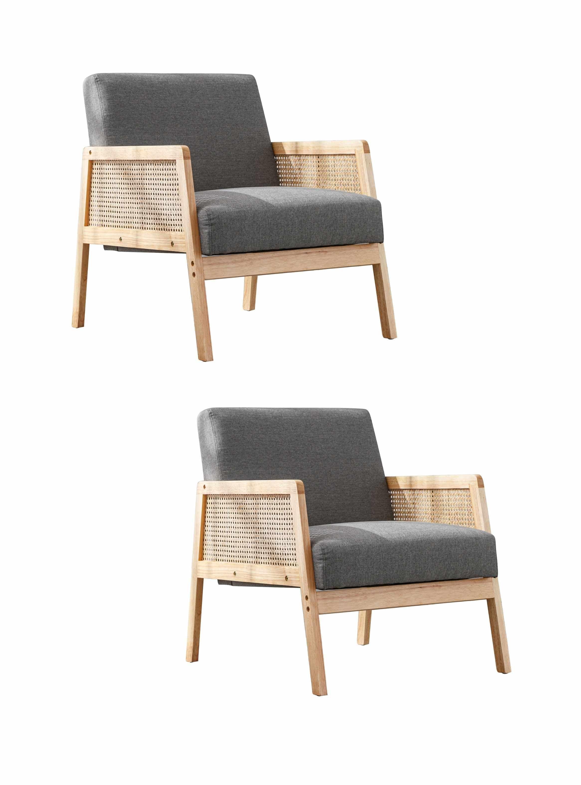 Set Poltrona Desing Cannes Gris-0