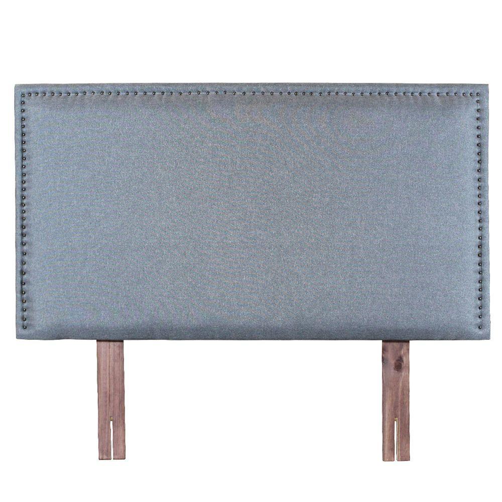 Respaldo Tachas Recto Milán King Gris-3