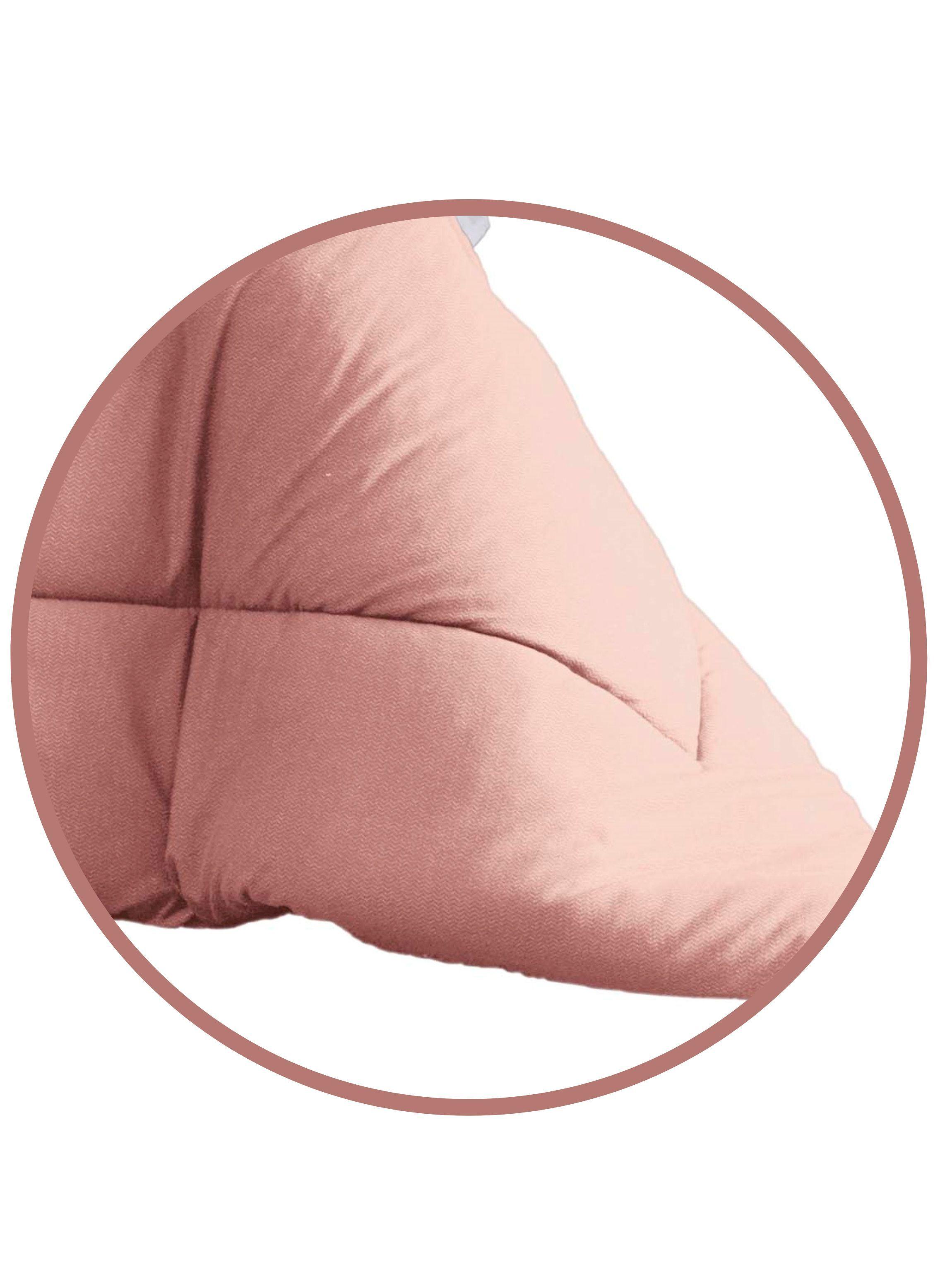 Plumón Altenburg Blend Malha Tweed Rosa Channel King-4