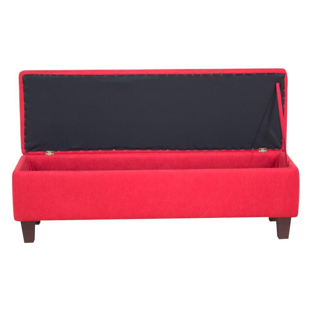 Banqueta Baúl Toltén 130 cm Roja-2
