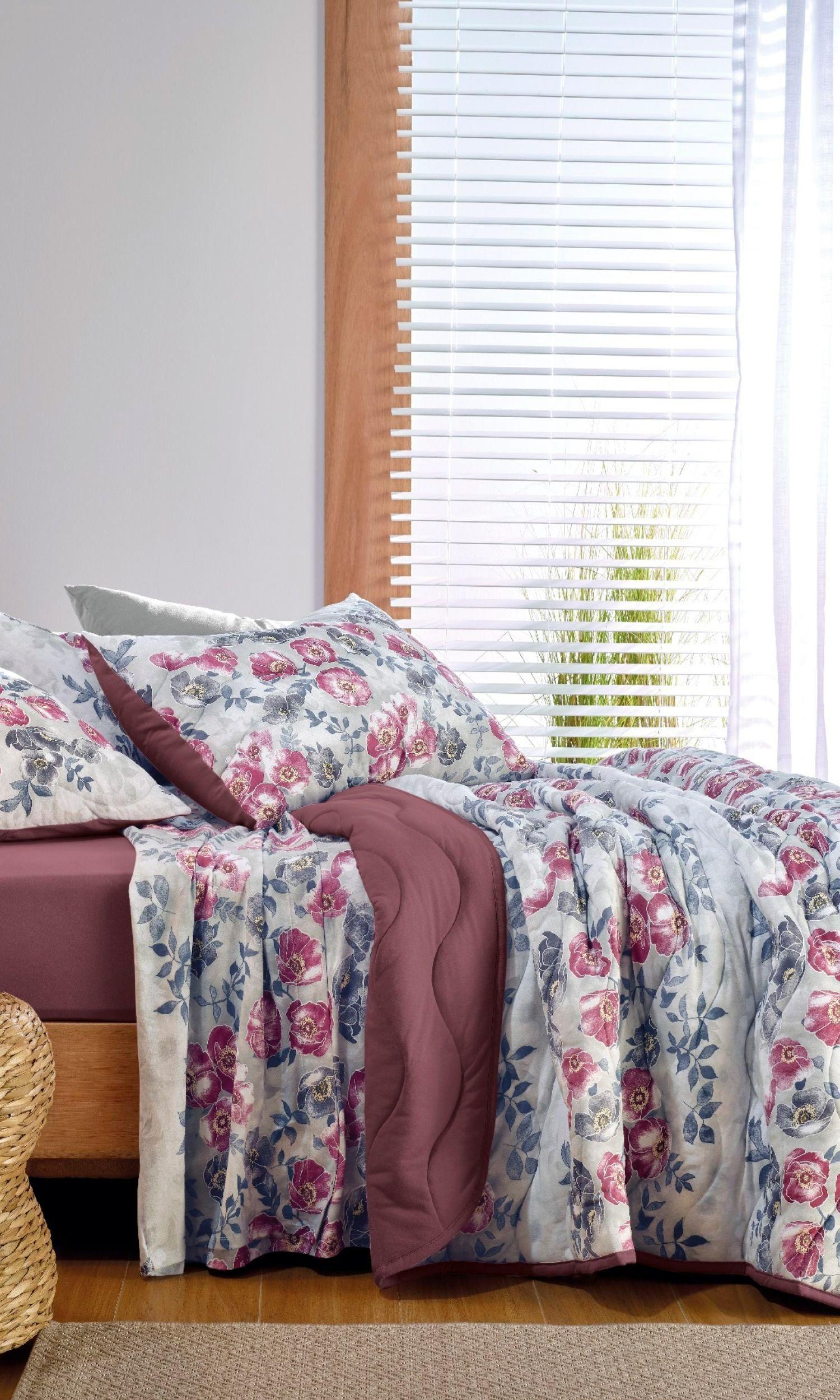 Cubrecama Altenburg Malha 100% Algodón King Rosebus-0