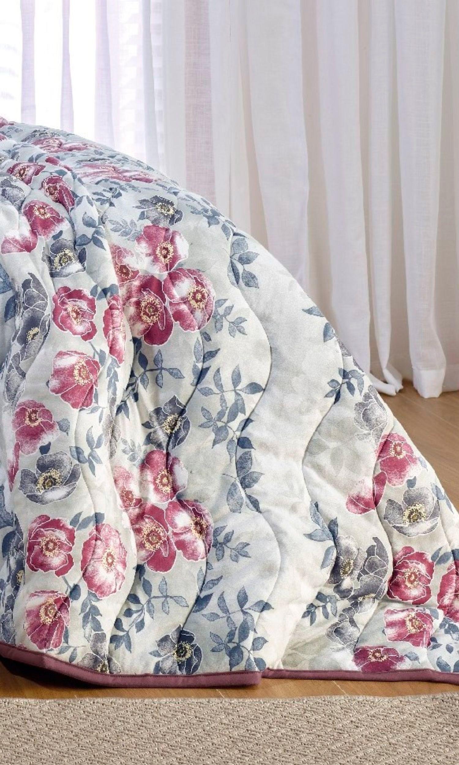 Cubrecama Altenburg Malha 100% Algodón King Rosebus-3