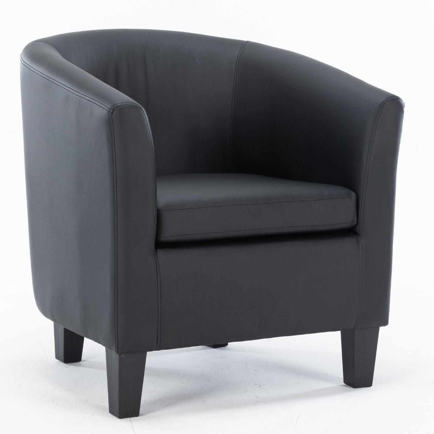 Poltrona Redonda Boss Desing PU Negro -0