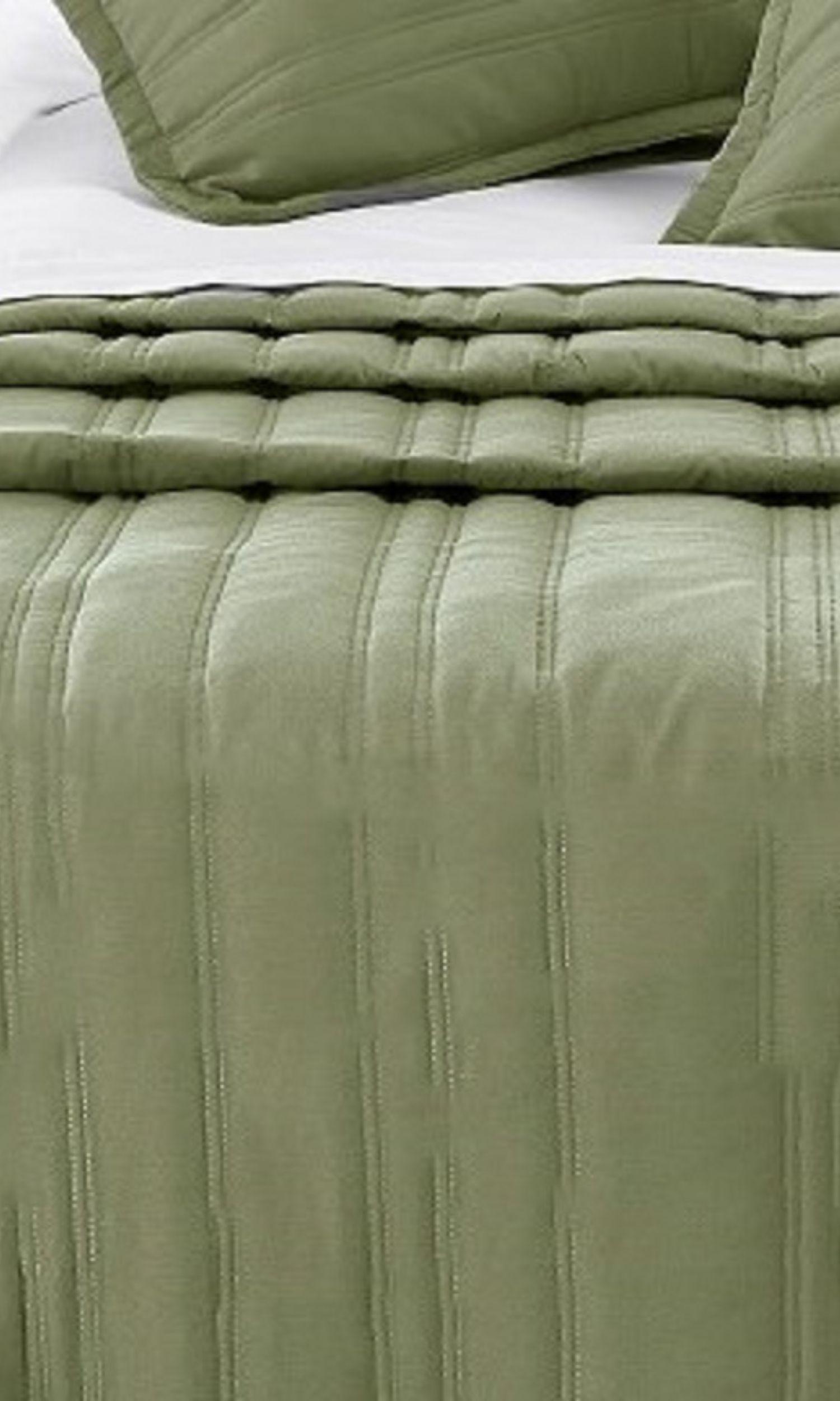 Quilt Altenburg Tex 1,5 Plazas Verde Olivo-3
