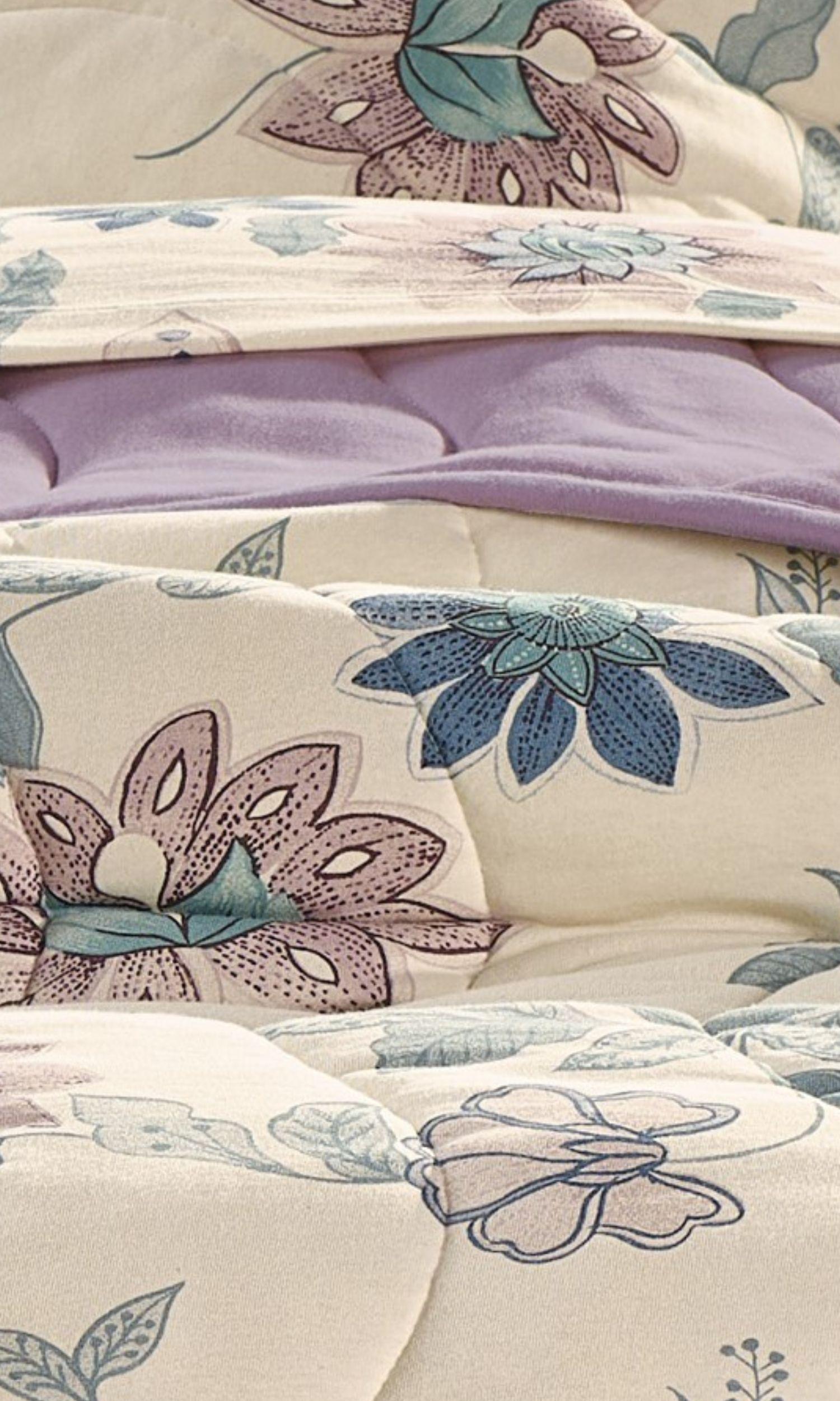 Cubrecama Altenburg Malha 100% Algodón 2 Plazas Pretty Garden-3