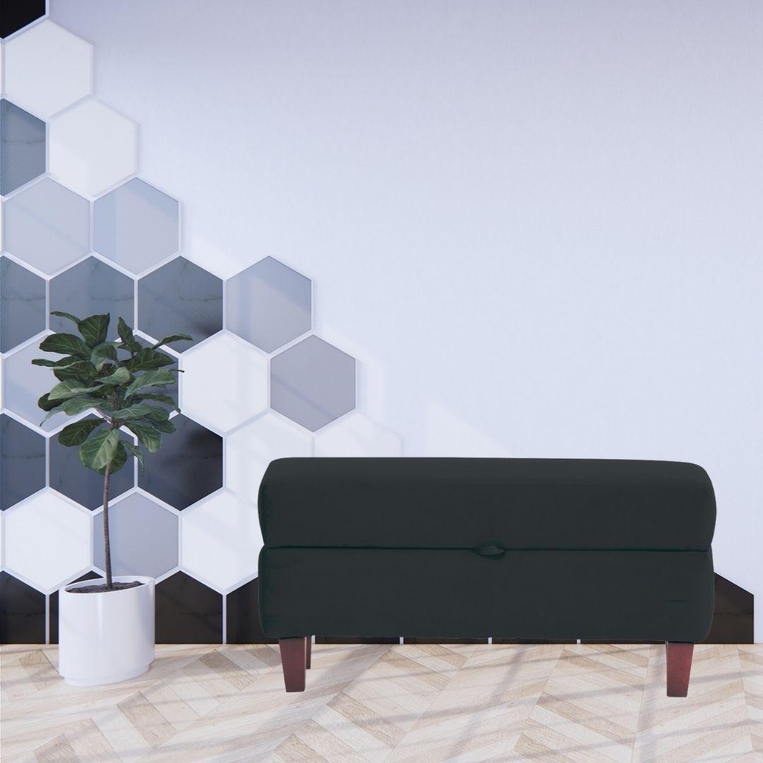 Banqueta Baúl Toltén 90 cm Negra-4