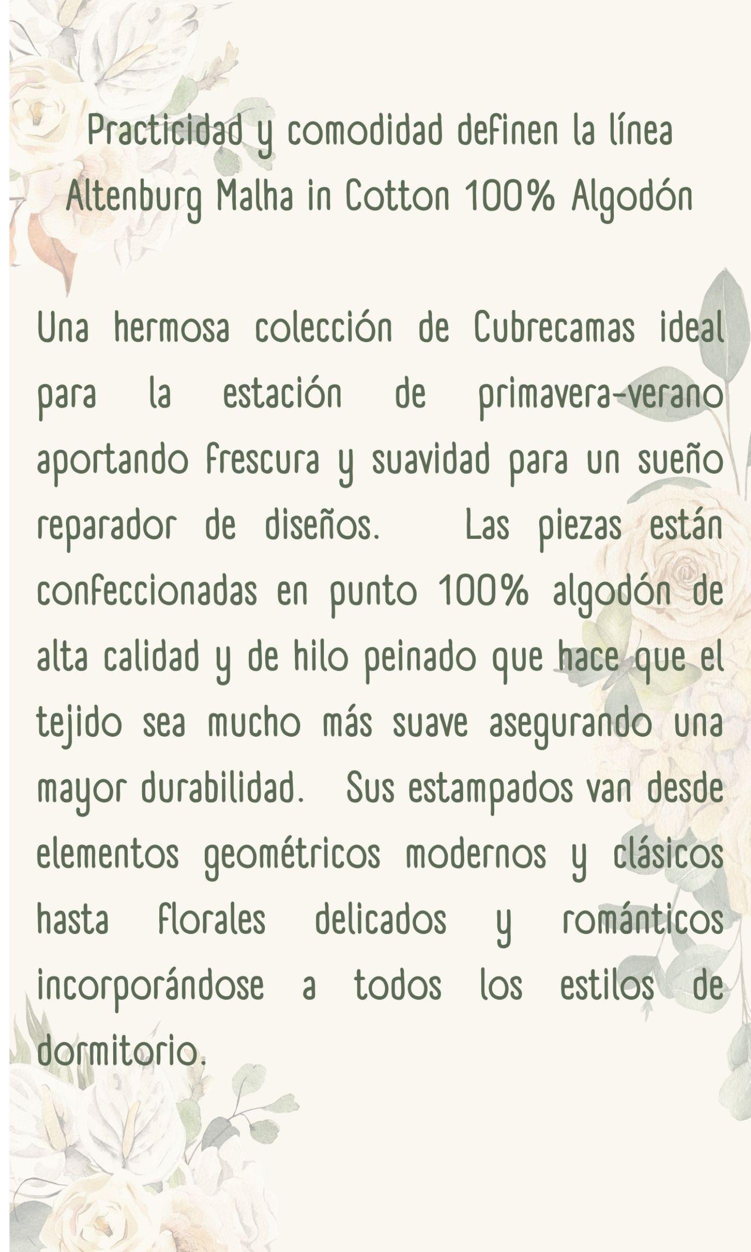 Cubrecama Altenburg Malha 100% Algodón King Boss-4