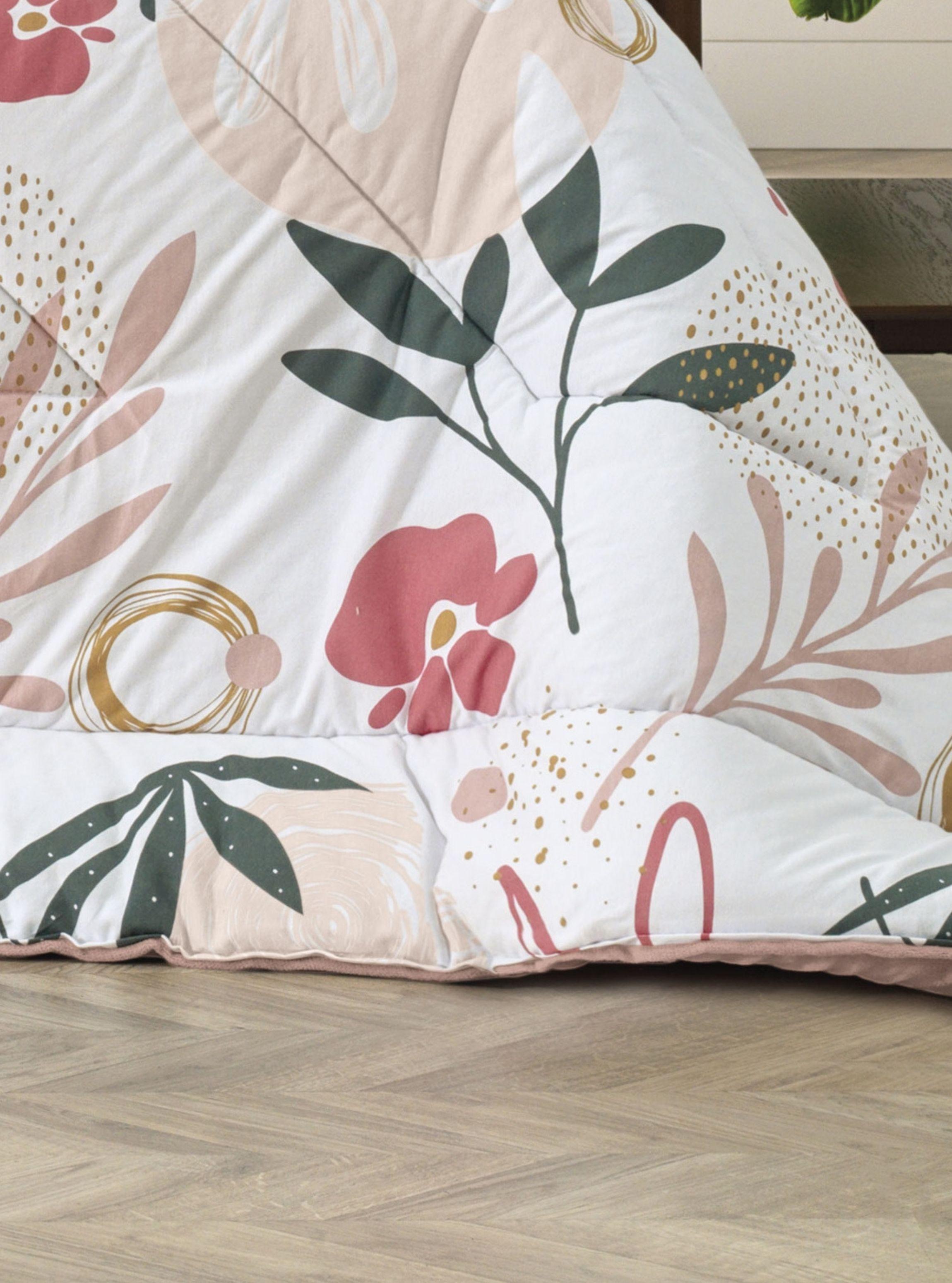 Plumón Altenburg Blend Malha Maxi Flowers King -3