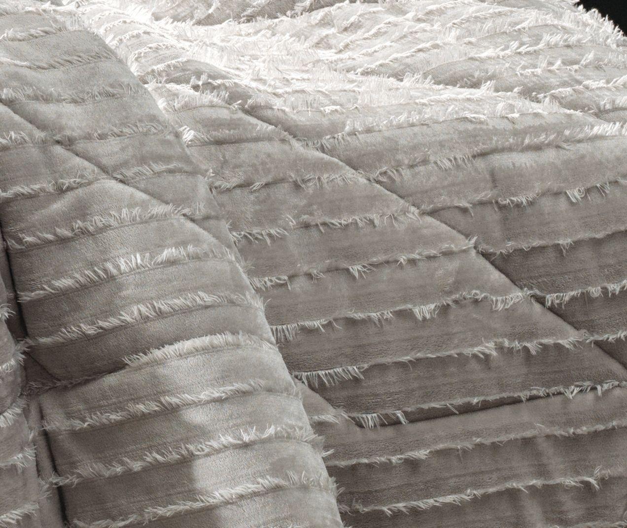 Plumón Blend Luxo Boho Cinza Dove King-2